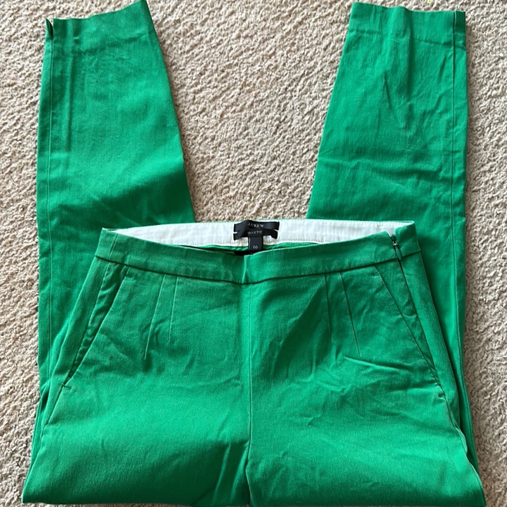 J crew green Martie pant
